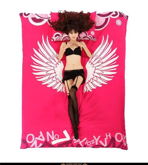 Sexy Hot Pink Bedding Comforter Sets Bedroom Bed Sheets Sets For Queen Size Bedspread Duvet