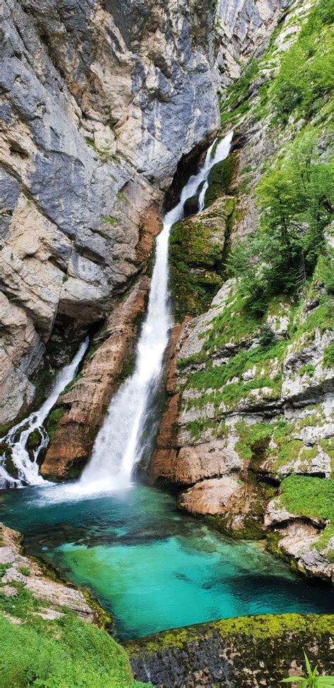 Savica Waterfall Watervallen Slovenië Reizen