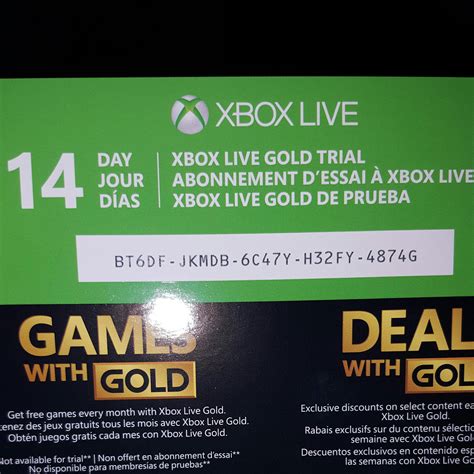 Xbox Gold Membership Trial Codes Rockdwnload