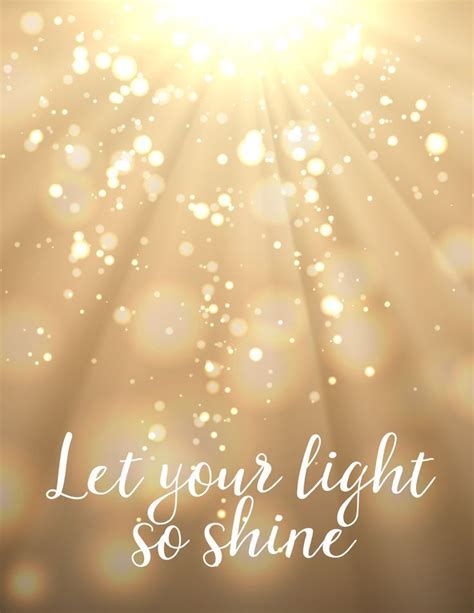 Let Your Light So Shine Free Printable From Bitsycreations Light