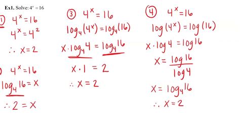 solving equations using logarithms youtube 1a7