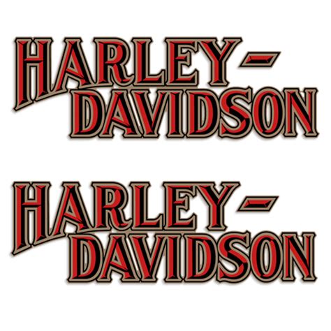 Harley Davidson Flxr Fxs Decals 1987 1988 Set Of 2 Redgold