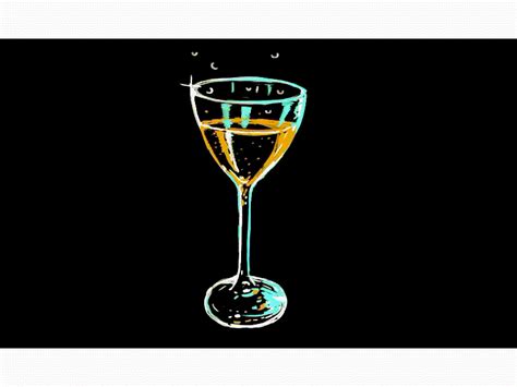 Champagne Glass Bubble Drawing 2d Animation By Aloysius Patrimonio On