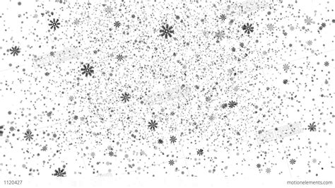 Black Snow On White Background Loop Stock Animation 1120427