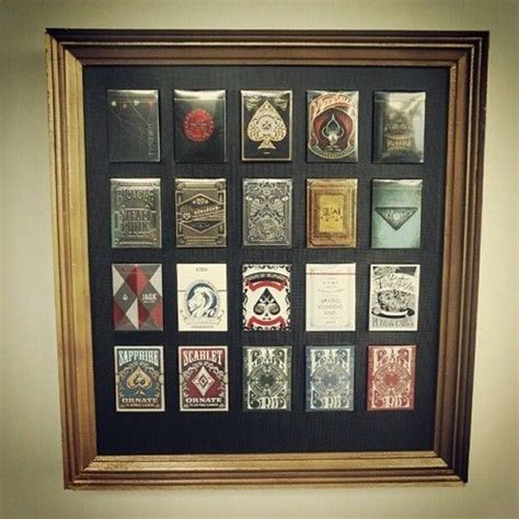 Check spelling or type a new query. Playing Cards Wall Display for 20 Decks Black Frame Handcrafted Bicycle Artifice | Playing cards ...
