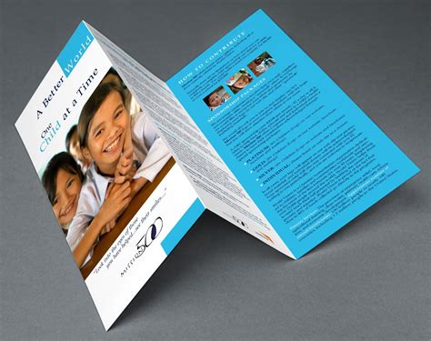 PRO BONO design of a tri-fold brochure that I created as an event’s