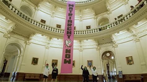 Pussy Riot Hangs Matriarchy Now Banner In Texas State Capitol To