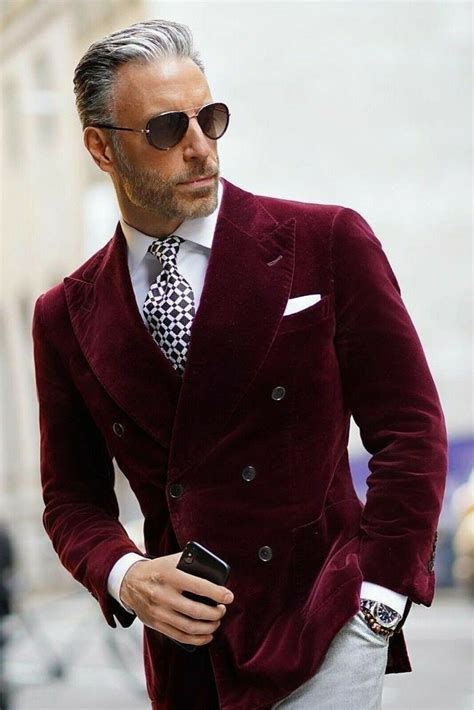 Mens Double Breasted Velvet Blazer Burgundy Velvet Dinner Etsy