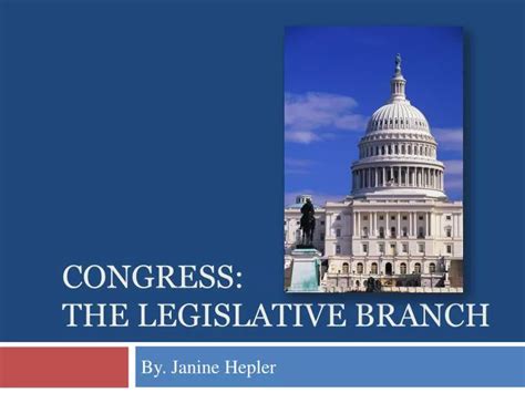 Ppt Congress The Legislative Branch Powerpoint Presentation Free