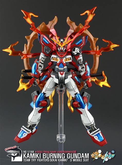 Hgbf 1144 Kamiki Burning Gundam Customized Build With Images