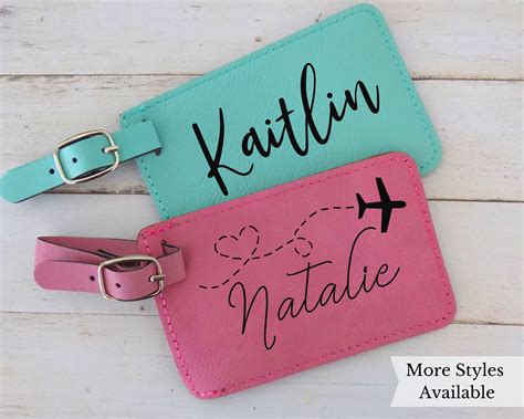 Custom Luggage Tag Personalized Luggage Tag Travel Lovers Etsy