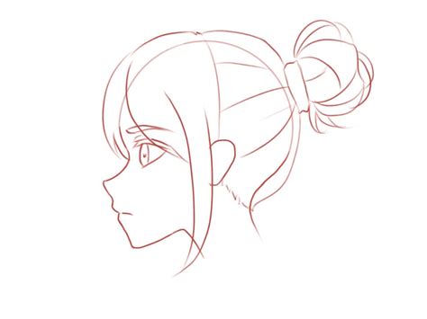 How To Draw The Head And Face Anime Style Guideline Side