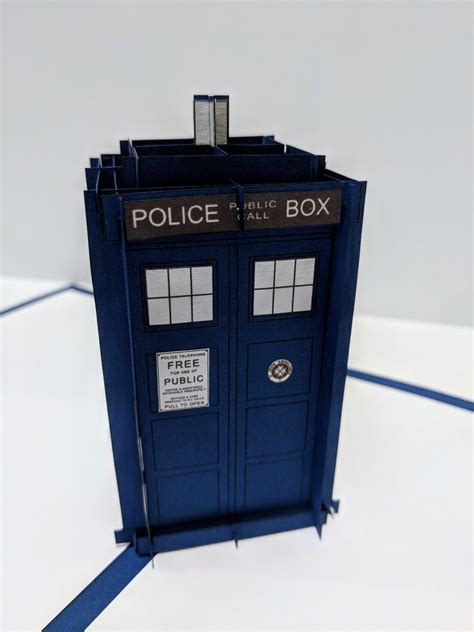 Doctor Who Tardis Pop Up Card Etsy