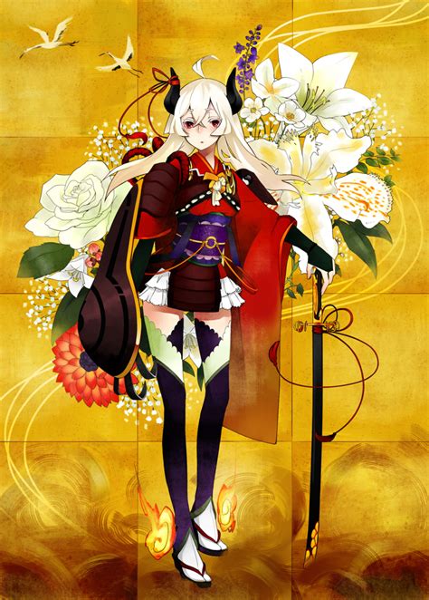 Tensui Yumemoyou Original Highres 1girl Albino Armor Bellflower Belt Bird Bridal