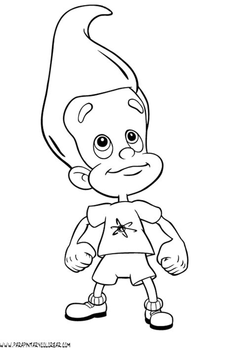 Coloriages Jimmy Neutron Dessins Anim S Dessins Colorier Page