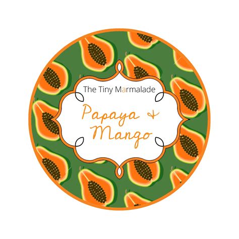 Papaya And Mango Jam Label Mango Labels Printables Free
