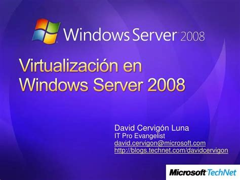 Ppt Virtualizaci N En Windows Server Powerpoint Presentation