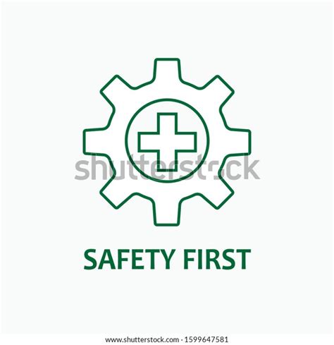 Safety First Icon Attention Illustration Simple Vector De Stock Libre