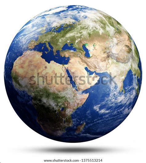 Planet Earth Map Globe Elements This Arkivillustrasjon 1375513214