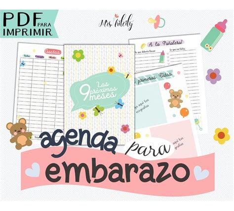 Agenda De Embarazo Diario De Embarazada Imprimir 9000 En Mercado Libre
