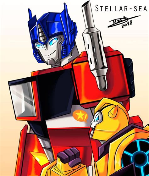 Transformers Cyberverse Bumblebee And Optimus By Stellar Sea