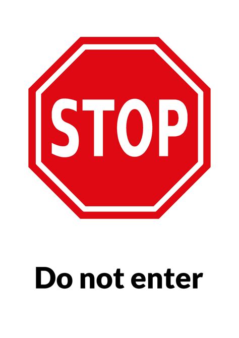 Stop Do Not Enter Sign Free Stock Photo Public Domain Pictures