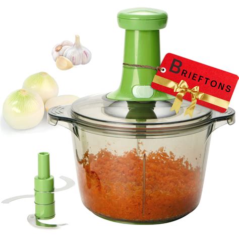 Buy Brieftons Express Manual Food Chopper Large 85 Cup Hand Chopper