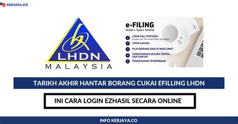 What if you fail to submit borang e and cp8d? Tarikh Akhir Hantar Borang Cukai eFilling LHDN dan Cara ...