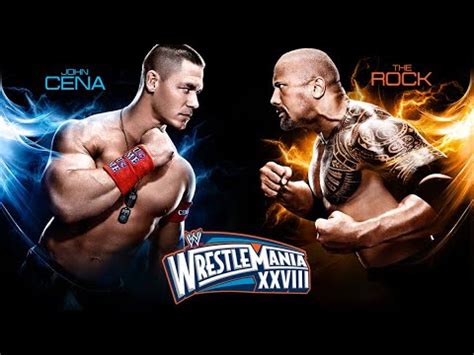 The Rock Vs John Cena Wrestlemania Official Promo Once In A Lifetime YouTube