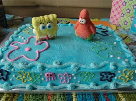 spongebob ocean cake