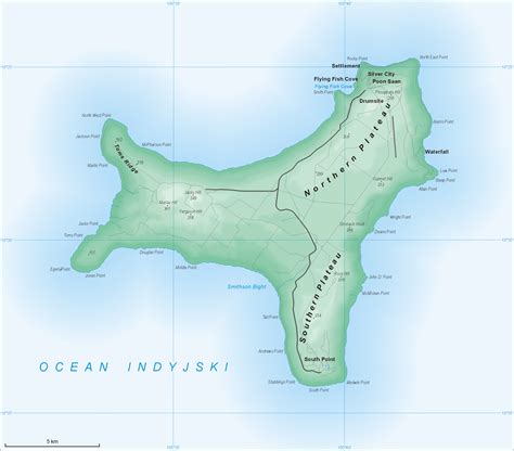 The dales is one of christmas island's iconic sites and one of the few places with permanent flowing water and. Christmas Island Map - Christmas Island • mappery