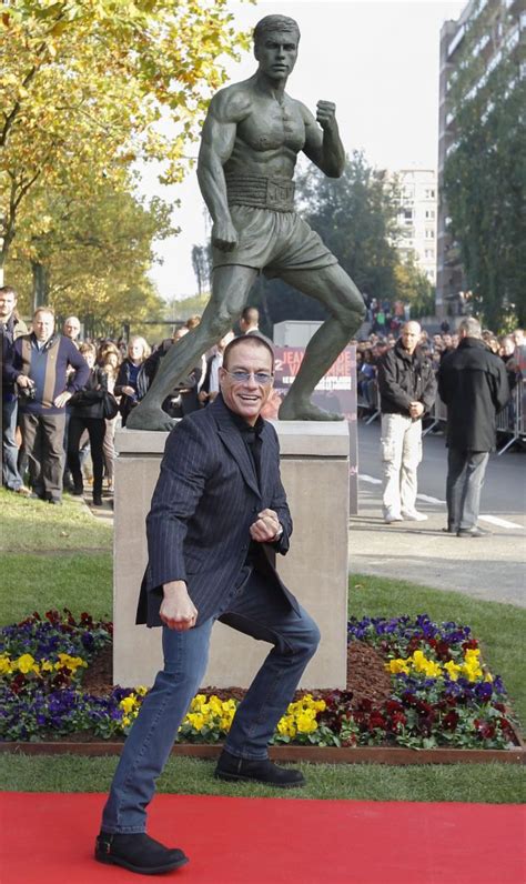 Jean Claude Van Damme Statue Anderlecht Belgium Jean Claude Van Damme