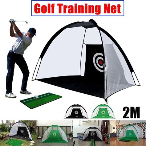 2m Foldable Outdoor Indoor Golf Net Cage Golf Hitting Net Pop Up