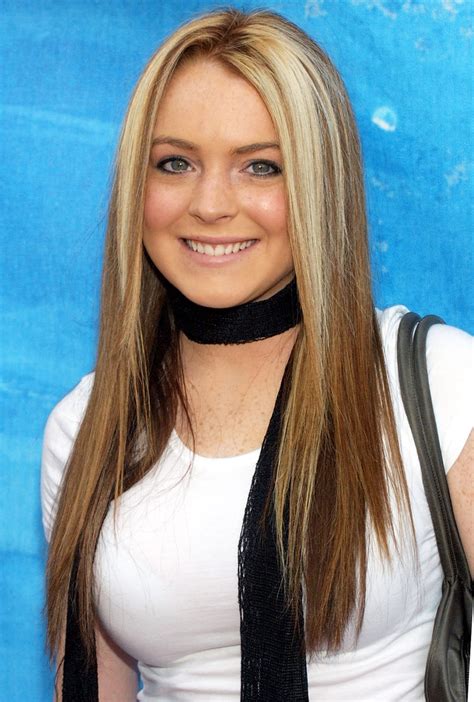 Bold Blonde Streaks Lindsay Lohans Hair Evolution Us Weekly