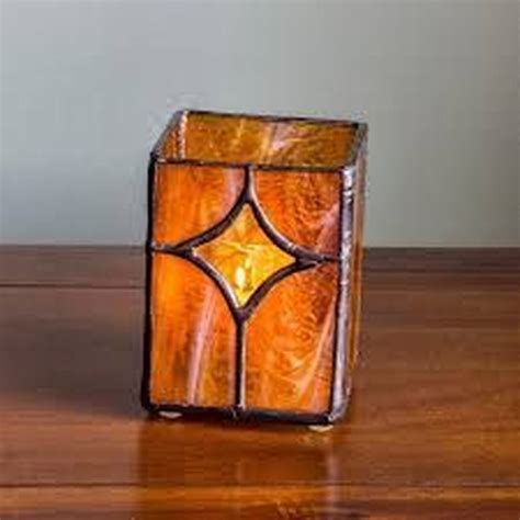 42 Beautiful Stained Glass Candles Design Ideas Stained Glass Candle Holders Stained Glass