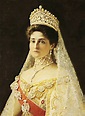 Painting of Empress Alexandra Feodorovna, based on a formal photograph ...