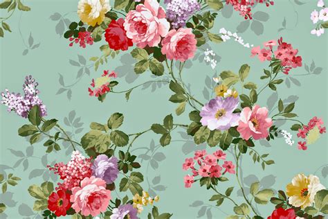 Vintage Floral Wallpaper Freebies