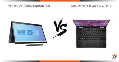 Compare Hp Envy X360 Laptop 13 Vs Dell Xps 13 9310 2 In 1 Specs And