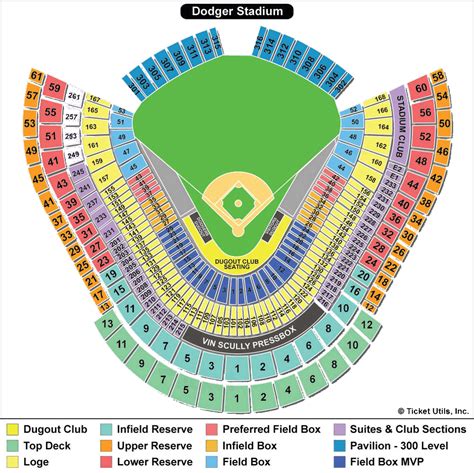 31 Dodgers Stadium Seating Map Maps Database Source