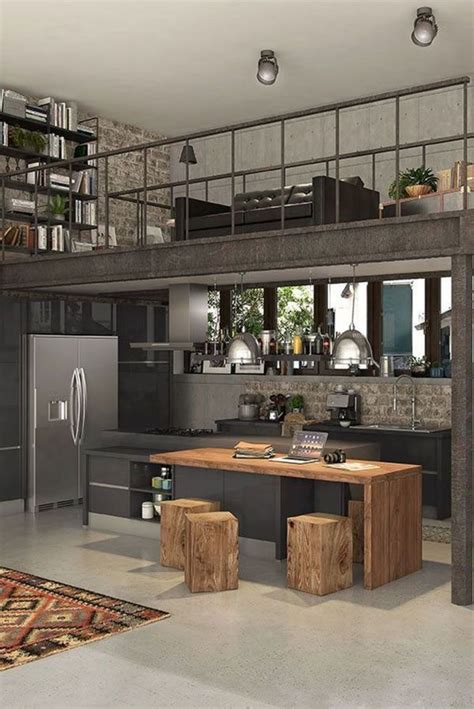 32 The Best Industrial Kitchen Design Ideas Magzhouse Loft Interiors