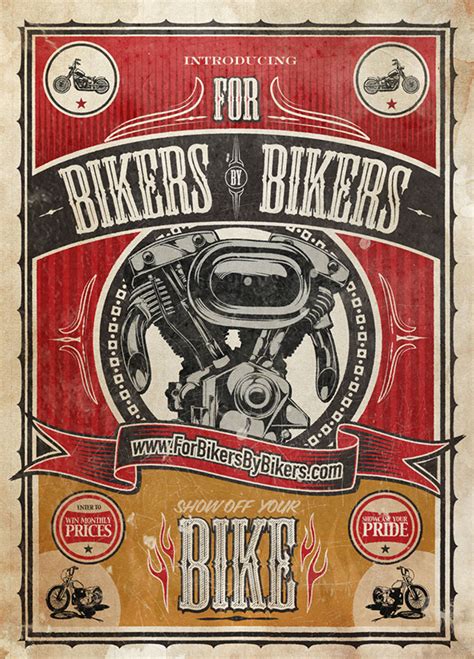 For Bikers By Bikers Poster On Behance