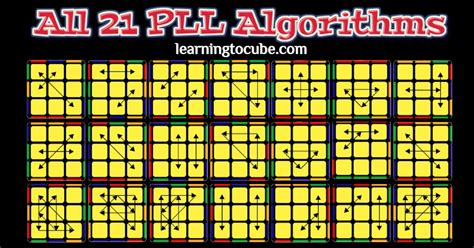 Pll Algorithms For Rubiks Cube Learning To Cube