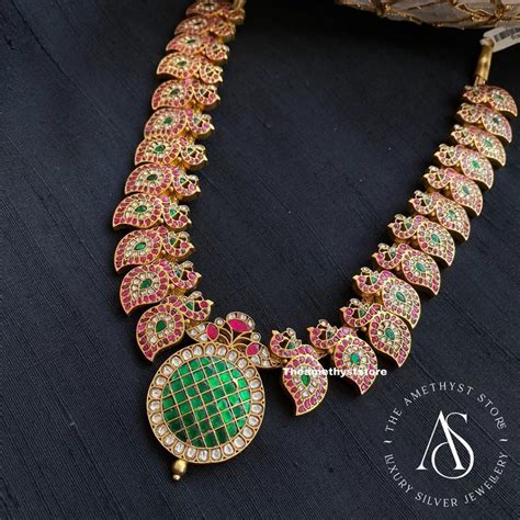 Adorable Gold Plated Pure Silver Kundan Jewellery Collections South