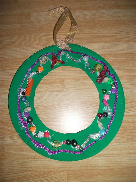 Preschool Crafts For Kids Paper Plate Christmas Wreath Craft