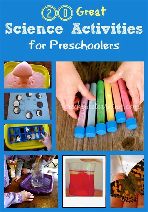 20 Great Science Activities For Preschoolers Creekside Learning