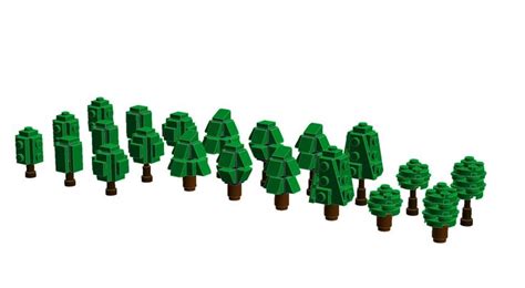 Trees Micro Lego Lego Tree Lego Minifigure Display