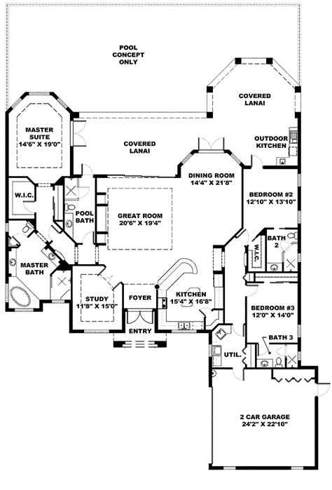 Floor Plans With Kitchen In Front Floorplansclick