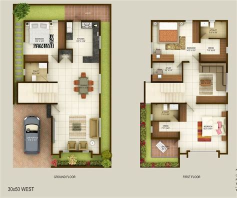Bhk Individual House Floor Plan Floorplans Click