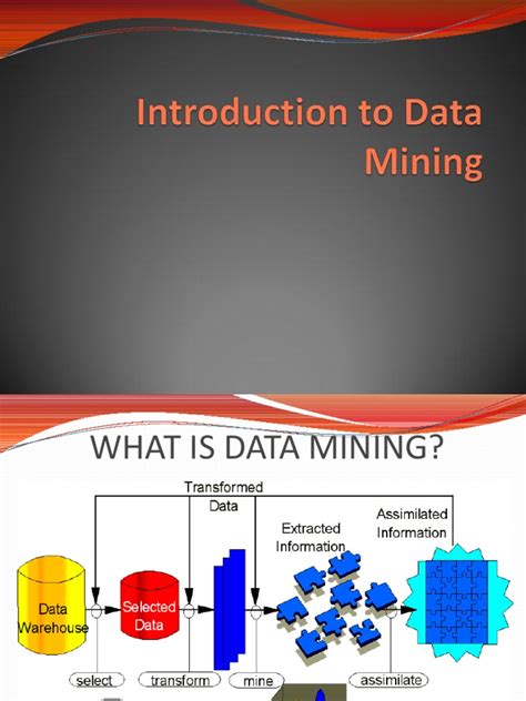 As suggested by its name, this is a process where you classify data. Introduction to Data Mining.ppt | Data Mining ...