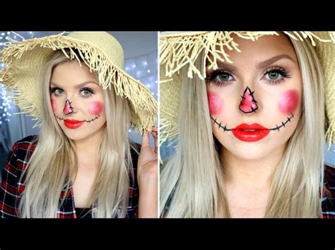 scary and cute scarecrow makeup for halloween top easy 42 off